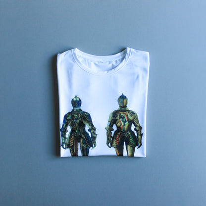 Holy Night White Tee - Electrum